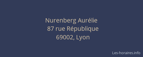 Nurenberg Aurélie