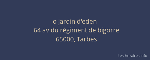 o jardin d'eden