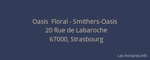 Oasis  Floral - Smithers-Oasis