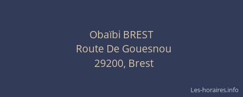 Obaïbi BREST