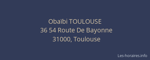 Obaïbi TOULOUSE