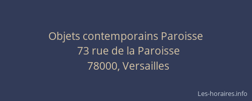 Objets contemporains Paroisse