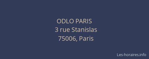 ODLO PARIS