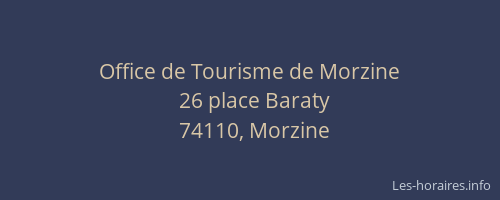 Office de Tourisme de Morzine