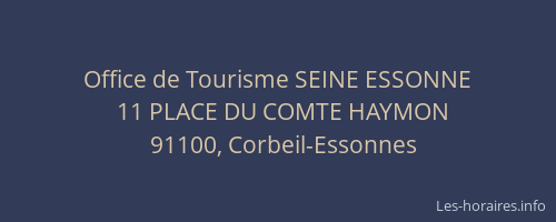 Office de Tourisme SEINE ESSONNE