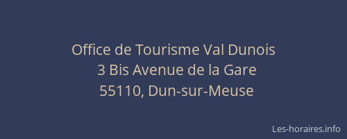 Office de Tourisme Val Dunois