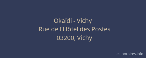 Okaïdi - Vichy