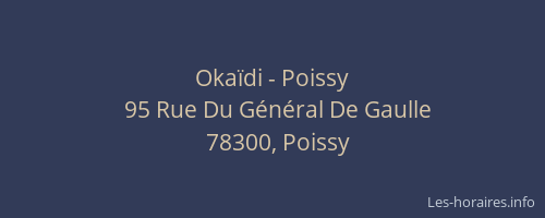 Okaïdi - Poissy