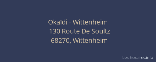 Okaïdi - Wittenheim