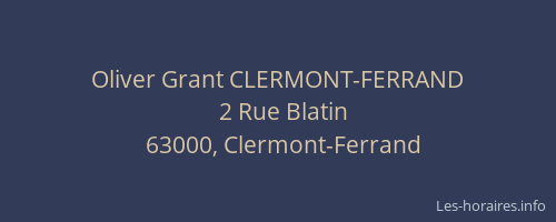 Oliver Grant CLERMONT-FERRAND