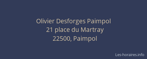 Olivier Desforges Paimpol