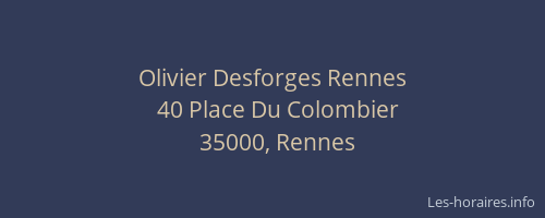 Olivier Desforges Rennes