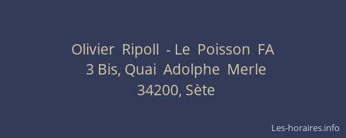 Olivier  Ripoll  - Le  Poisson  FA