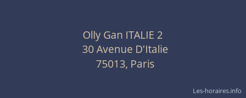 Olly Gan ITALIE 2