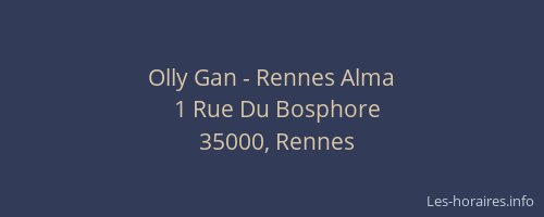 Olly Gan - Rennes Alma