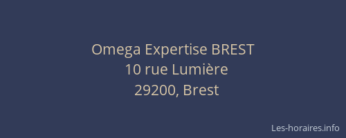 Omega Expertise BREST