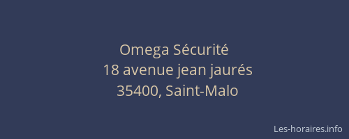 Omega Sécurité