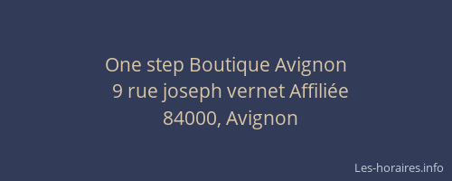 One step Boutique Avignon