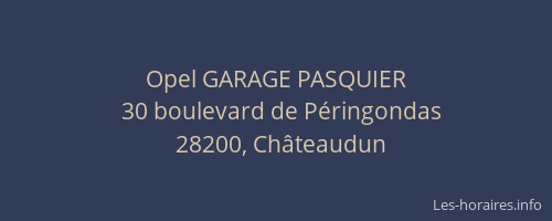 Opel GARAGE PASQUIER