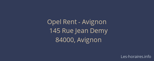 Opel Rent - Avignon