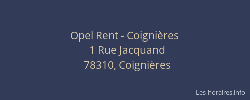 Opel Rent - Coignières