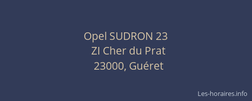 Opel SUDRON 23