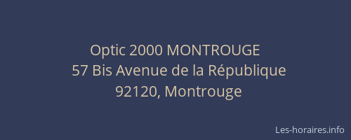 Optic 2000 MONTROUGE