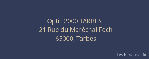 Optic 2000 TARBES