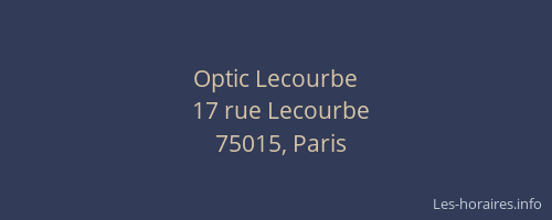 Optic Lecourbe