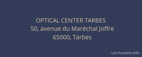 OPTICAL CENTER TARBES