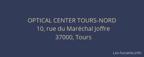 OPTICAL CENTER TOURS-NORD