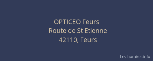 OPTICEO Feurs