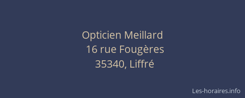 Opticien Meillard