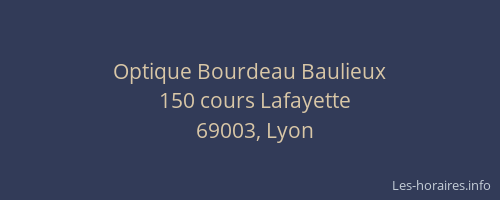 Optique Bourdeau Baulieux