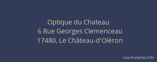 Optique du Chateau