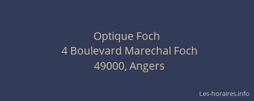 Optique Foch