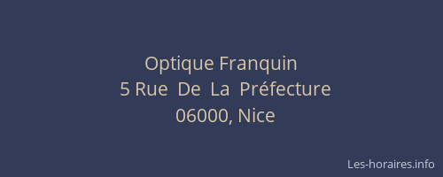 Optique Franquin