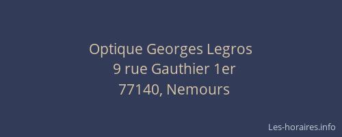 Optique Georges Legros