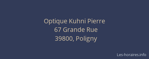 Optique Kuhni Pierre