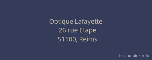 Optique Lafayette