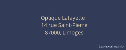 Optique Lafayette