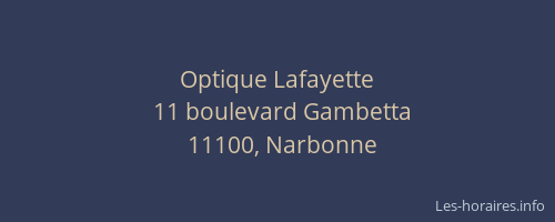 Optique Lafayette