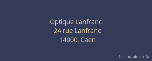 Optique Lanfranc