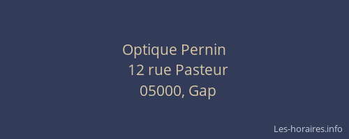 Optique Pernin