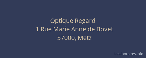 Optique Regard