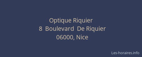 Optique Riquier