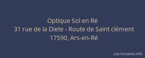 Optique Sol en Ré