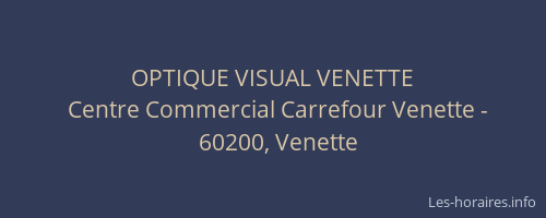 OPTIQUE VISUAL VENETTE