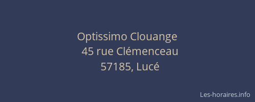 Optissimo Clouange