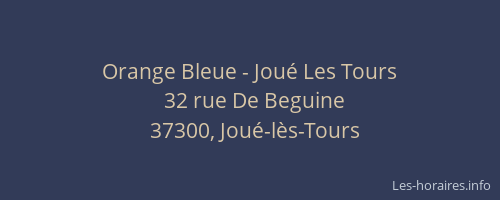 Orange Bleue - Joué Les Tours